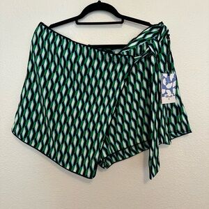 Diane Von Furstenberg x Target Side Wrap Mini Skort NWT